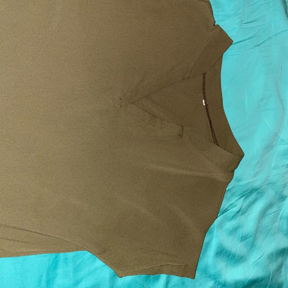 Olive green top
